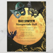 Halloween Masquerade Kostuum Feest Flyer (Voorkant)