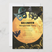 Halloween Masquerade Kostuum Feest Kaart (Voorkant)