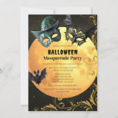 Halloween Masquerade Kostuum Feest Kaart (Voorkant)
