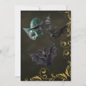 Halloween Masquerade Kostuum Feest Kaart (Achterkant)