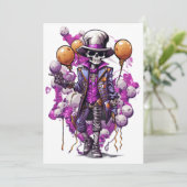 Halloween Masquerade Spooky kostuums Falloween Kaart (Staand voorkant)