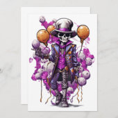 Halloween Masquerade Spooky kostuums Falloween Kaart (Voorkant / Achterkant)