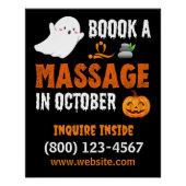 Halloween Massage Speciaal Perfect Poster (Voorkant)