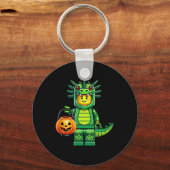 Halloween Master Builder Dragon Kinder Bouwblok Sleutelhanger (Voorkant)