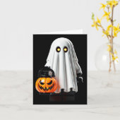 Halloween Master Builder Ghost Kinder Bouwsteen Kaart (Gele Bloem)