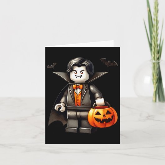 Halloween Master Builder Vampire Kinder Gebouw Blo Kaart (Voorkant)