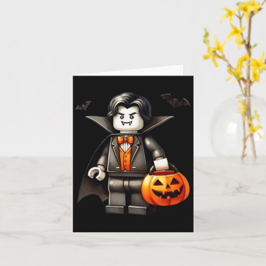 Halloween Master Builder Vampire Kinder Gebouw Blo Kaart (Gele Bloem)