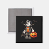 Halloween Master Builder Vampire Kinder Gebouw Blo Magneet (Voorkant / Achterkant)