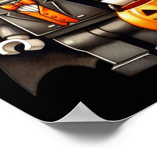 Halloween Master Builder Vampire Kinder Gebouw Blo Poster (Hoek)