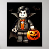 Halloween Master Builder Vampire Kinder Gebouw Blo Poster (Voorkant)