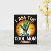 Halloween Matching Cool Mom Zombie Kostuum Kaart (Gele Bloem)