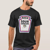 Halloween Matching Costume Rich Sour Cream Bottle T-shirt (Voorkant)