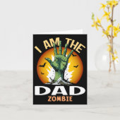 Halloween Matching Dad Zombie Kostuum Kaart (Gele Bloem)