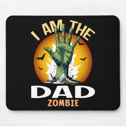 Halloween Matching Dad Zombie Kostuum Muismat (Voorkant)