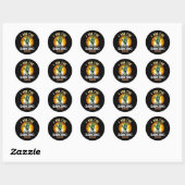 Halloween Matching Dancing Zombie Kostuum Ronde Sticker (Vel)