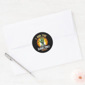 Halloween Matching Dancing Zombie Kostuum Ronde Sticker (Envelop)