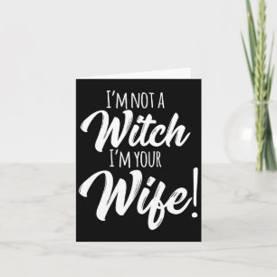 Halloween Matching Women Fun Ik ben geen heks Ik b Kaart
