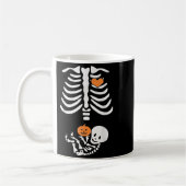 Halloween Maternity Skeleton Baby Heart Pregnancy  Koffiemok (Links)