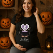Halloween Maternity Two Hearts One Cauldron  T-shirt