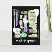 Halloween Math Teacher Ghosts Trig Or Treat Studen Kaart (Voorkant)