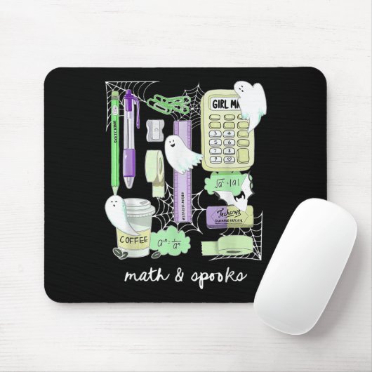 Halloween Math Teacher Ghosts Trig Or Treat Studen Muismat (Met muis)