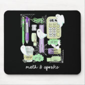 Halloween Math Teacher Ghosts Trig Or Treat Studen Muismat (Voorkant)
