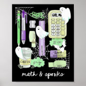 Halloween Math Teacher Ghosts Trig Or Treat Studen Poster (Voorkant)