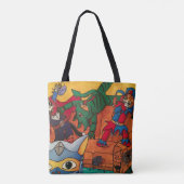 Halloween Medieval Knight Costume Cats Tote Bag (Achterkant)