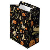 Halloween Medium Cadeauzakje (Achterkant Gekanteld)