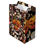 Halloween Medium Cadeauzakje (Voorkant Gekanteld)