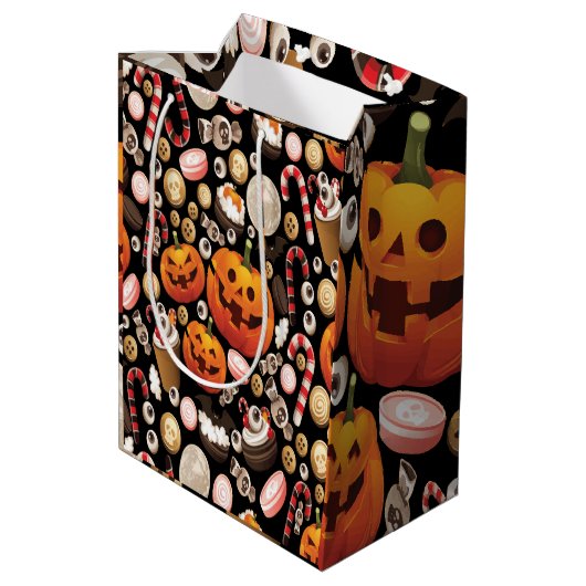 Halloween Medium Cadeauzakje (Achterkant Gekanteld)