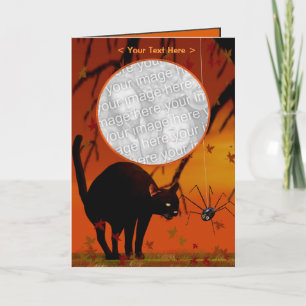 Halloween Meeting - Cat and Spider Kaart