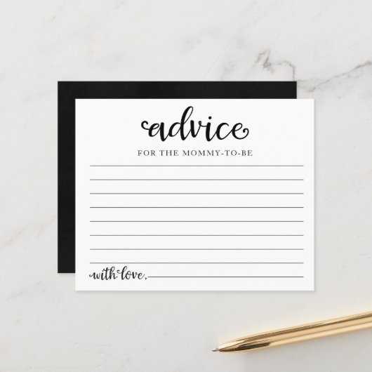 Halloween Meisje Baby shower Advies Kaarten (Voorkant / Achterkant in situ)