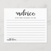 Halloween Meisje Baby shower Advies Kaarten (Voorkant)