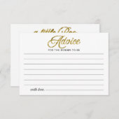 Halloween Meisje Baby shower Advies Kaarten (Voorkant / Achterkant)