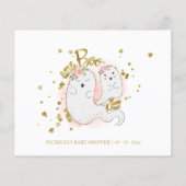 Halloween Meisje Baby shower Advies Kaarten (Achterkant)