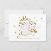 Halloween Meisje Baby shower Advies Kaarten (Achterkant)