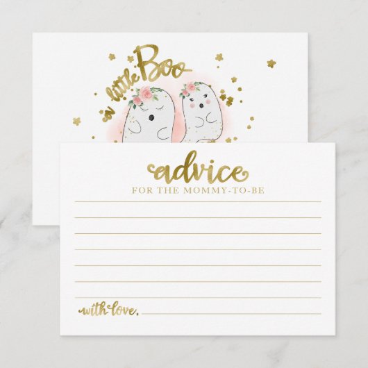 Halloween Meisje Baby shower Advies Kaarten (Voorkant / Achterkant)