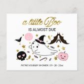 Halloween Meisje Baby shower Advies Kaarten (Achterkant)