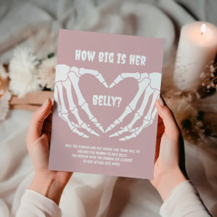 Halloween Meisje Baby shower Hoe groot is haar bui Poster