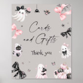 Halloween meisje Baby shower Kaarten en geschenken Poster (Voorkant)