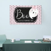 Halloween Meisje Boo Tweede verjaardag Spandoek (Beurs)