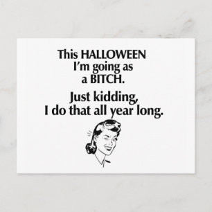 halloween meisje briefkaart