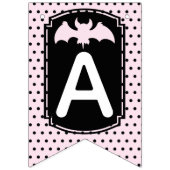 Halloween meisje gelukkige verjaardag vlaggetjes (Derde vlag)