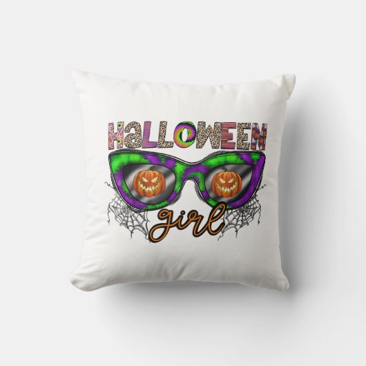 Halloween Meisje Kussen (Voorkant)