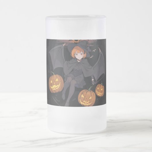 Halloween meisje matglas bierpul (Center)