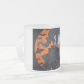 Halloween meisje matglas koffiemok (Voorkant links)