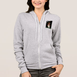 Halloween - Meisje met bezem en zwarte kat Hoodie