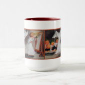  Halloween meisje met kaars Mok (Midden)