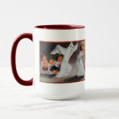  Halloween meisje met kaars Mok (Links)